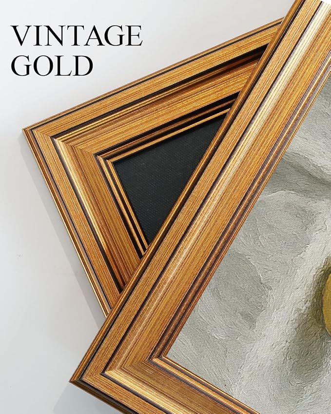 VIYYIEA Vintage Gold Framed Wall Art for Living Room, Salted Fish Canvas Prints Home Decor, Oil Painting Picture, Bedroom Wall Decor Gifts for Friends or Family -【Salted Fish & Lemon】-(10L x 8W)