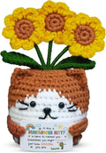 OASSIE Kindergarten Graduation Gifts for Kids - Positive Crochet Animals Sunflower Cat - 6 8 10 12 Years Old Birthday End of Year Preschool Teen Girl Boy Gifts Trendy Stuff for Kids Teens