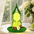 Spring Frog Snow Globe Decor with 6H Timer, Swirling Glitter Frog Snowglobe Spring Figurine Decorations, USB/Battery Operated, Frog Yoga Pose Statue for Spring Holiday Home Decor and Gift