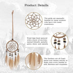 Mini Dream Catcher 6pcs Set - Car Interior Rearview Mirror Dangle Bag Pendant Charm 1.2" Diameter and 9" Long (Diameter 2.1“ 6pcs)