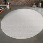 Modern Indoor Rug Stripe 6 Round Area Rugs for Living Room Luxury Kitchen Bedroom Durable Soft Geometric Durable Low and High Pile Stain Resistant Non Shedding Area Carpet 6 Round