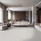 Modern Micro Loop Indoor Area Rugs for Living Room Bedroom Kitchen Geometric Pebble White 8x10 Luxury Durable Low and High Pile Non-Shedding Stain Resistant Soft Area Carpet 8 x 10
