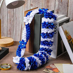 Canlierr Graduation Leis Class of 2026 Grad Ribbon Leis Double Braided Necklace Hawaiian Flower Garland with Heart Kukui Nut for Man Woman Graduation Party Supplies