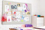 Large Bulletin Board - Foldable 36x24 Inches Cork Board Alternative with 20 Push Pins, 3' x 2' Self-Adhesive Felt Bulletin Board for Wall, Home Office Classroom Decor