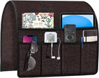 Joywell Armrest Organizer Remote Holder for Recliner Armchair Caddy Couch Sofa Arm Chair Caddie with 6 Pocket Storage for Magazine, Phone, iPad, Purple