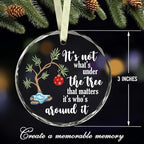BSQUIELE Christmas Ornament Gifts for Women Men - Christmas Ornaments 2025 for Tree Decorations - Its Not What Under The Tree - Gift for Family, Coworker, Kid, Women, Men, Grandson, Granddaughter