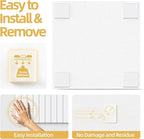 Large Cork Board for Wall 48" x 60" White Bulletin Board with Safe Removable Adhesive Squares for Pictures Photos, Alternative CorkBoard Felt Pin Boards Tiles for Office Classroom Wall Decor - 20 Pack