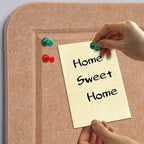 Large Bulletin Board - 72 X 48 inches Decorative Felt Pin Board - 6' x 4' Cork Board Alternative for Wall - Foldable Picture Board Self-Adhesive Prayer Board with 30 Pushpins - Ginger Yellow