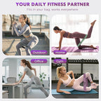 WSAKOUE Fabric Resistance Bands for Working Out – 5 Booty Bands for Women & Men, Exercise Workout Bands for Legs, HIPS & Glutes – Ideal for Home Fitness, Yoga, Pilates & Rehab
