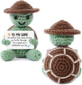 Valentines Gifts Handmade Crochet Turtle, Emotional Positive Support Crochet, Crochet Toy Doll, Cute Christmas, Mothers Day, Birthday Gifts for Moms, Home Decor