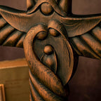 BGCOPPER Holy Family Wall Cross, Handmade Wooden Cross Wall Crucifix, Jesus Cross Wall Decor Art for Home Room Decor Christmas Gifts - 14 Inch