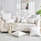 Feathers Down Pillow Inserts 26x26, Set of 2, Euro Pillow Insert with 100% Organic Cotton Shell, Soft Decorative Throw Pillow for Living Room, Sofa, Couch, or Bed (White)