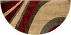 Unique Loom Barista Collection Area Rug - Ngada (3' x 6' Hearth, Beige/Red)