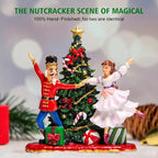 Christmas Snow Globes Lantern with The Nutcracker Music, Nutcracker Snow Globe with Swirling Glitter Effects, USB/Battery Powered with 6-Hour Timer, Christmas Decorations