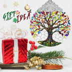 Tree of Life Stained Glass Orament - Christmas Ornament - Christmas Decorations for Tree - Holiday Present ldeas - Gift Exchange