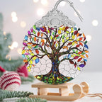 Tree of Life Stained Glass Orament - Christmas Ornament - Christmas Decorations for Tree - Holiday Present ldeas - Gift Exchange