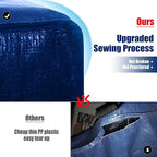 Cosy Family 8 Pack Heavy Duty Extra Large Moving Bags with Backpack Straps - Strong Handles & Zippers, Storage Totes For Space Saving, Fold Flat, Alternative to Moving Box (40 gal, Blue)