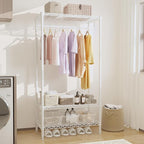 Clothes Rack with Shelves Load 660lbs Adjustable Metal Wire Shelving Garment Rack Freestanding Closet Organizers and Storage