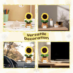 Emotional Support Crochet Sunflower – Handmade Goodbye Gift for Coworkers, Graduates – Positive Affirmation Flower “You’re Going to Bloom”, Congrats Class High School College, Graduation Gifts