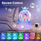 BREIS Snow Globe,100MM Mermaid Snow Globes Automatic Snowflakes with Music Boxes LED Lights,Home Decor Birthday Christmas Valentines Gifts for Girls Kids Girlfriend Women