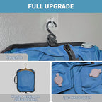 2 Pack Reusable Vacuum Bags for Travel,Waterproof Professional IP67 Zipper Reusable Vacuum Compression Bags,Space Saver Bags for Suitcases Backpack(No Pump)