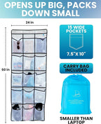 Cruise Ship Magnetic Door Organizer, Over The Door Organizer For Cruise Ships, Magnetic Shoe Rack - 3 Strong Anti-Scratch Magnets - Large Durable Pockets To Store Cruise Essentials 2026