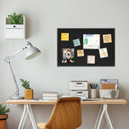 DAHAPYBOO Cork Board with Linen Black 2Pack,Bulletin Board 30"x20", Corkboards for Office Home School Message Board or Vision Board Decoration.