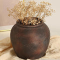 Farmhouse Vase for Home Decor, Vintage Rustic Terracotta Flower Vase Suitable for Home Decor, Living Room, Shelf, Dining Table. ZSHLXM
