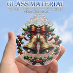 Stained Glass Bell Ornament - Christmas Tree Decorations, Ornaments for Tree, Holiday Gifts