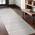 Modern Indoor Rug Stripe 2x7 Area Rugs for Living Room Luxury Kitchen Bedroom Durable Soft Geometric Durable Low and High Pile Stain Resistant Non Shedding Area Carpet 2x7