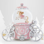 Unicorn Snow Globe Music Box, 7" Pink Light Up Musical Snow Globe for Girls, Christmas Snow Globes for Mom Grandma Wife Women, Princess Carriage Birthday Valentines Gifts Home Decor