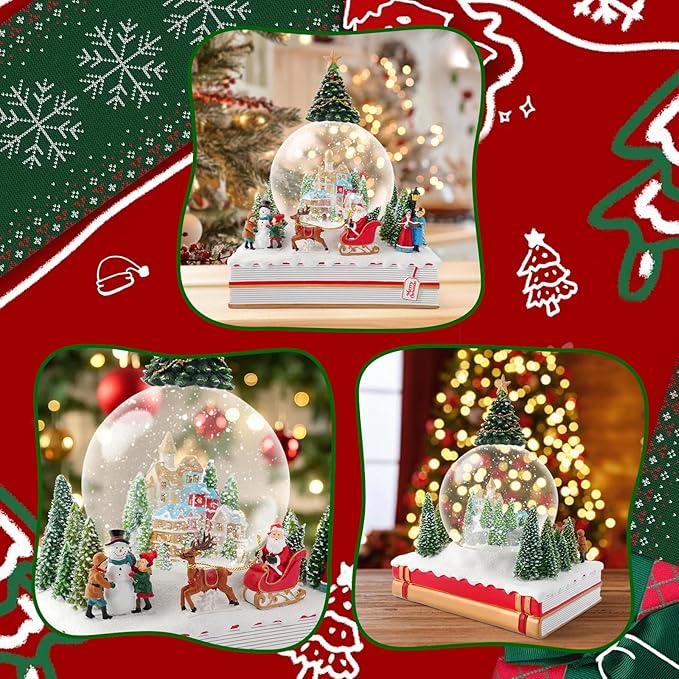 Snow Globe Pink Sofa/Dog and Cat Snowglobe with Music Birthday Party Decorations Creative Collectibles (SJQ-GS8030-120MM) (Church)