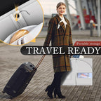 40-inch Suit Bag Garment Bag for Travel and Storage, Garment Bags for Hanging Clothes with Zipper and Visible Transparent Window, White 1 pack