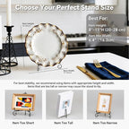 Artliving Plate Stands for Display, 8 Inch Black Iron Easel Plate Display Photo Holder Stand, Displays Picture Frames, Decorative Plates, Tablets and Art (4 pack)