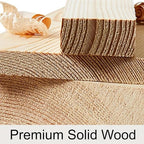 Wooden Umbrella Stand, Double Bucket Umbrellas Storage Box with a Detachable Drip Tray, Japanese Style Canes Walking Sticks Holder for Home Office,Hotel,Outdoor(White)