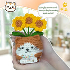 OASSIE Kindergarten Graduation Gifts for Kids - Positive Crochet Animals Sunflower Cat - 6 8 10 12 Years Old Birthday End of Year Preschool Teen Girl Boy Gifts Trendy Stuff for Kids Teens