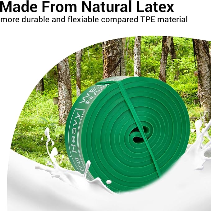 TheFitLife Pull Up Assistance Bands- Resistance Bands for Working Out, Long Workout Bands for Exercise, Fitness Band for Pullup Assist, a Substitute of Dumbbell Set and Kettlebells, Barbell