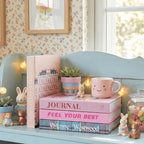 PROBENEX Velvet Medium | 4 PCS Faux Decorative Books for Home Decor | Not Real Books (Cardboard Boxes) | Coffee Table, Shelf Styling & Modern Aesthetic Accent Pieces for Living Room, Office