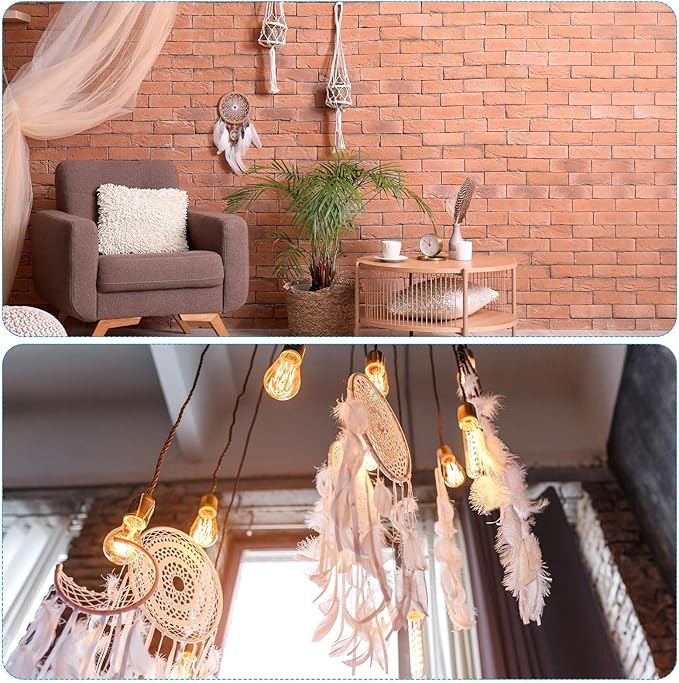 PATIKIL DIY Dream Catcher Kit, Making Dream Catcher Supplies Wall Hanging Handmade Dream Catcher Kits for Beginner Style 3, Blue