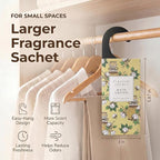 ROSE COTTAGE Large 12 Packs White Cotton Hanging Closet Deodorizer Air Freshener Long Lasting Scented Sachets Smell Goods for House
