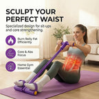 Pedal Resistance Band with Handle, 6-Tube Foot Pedal & Ankle Puller Exercise Band for Full Body Workout, Multifunction Home Gym Equipment for Arms, Legs, Abdomen, Waist Training