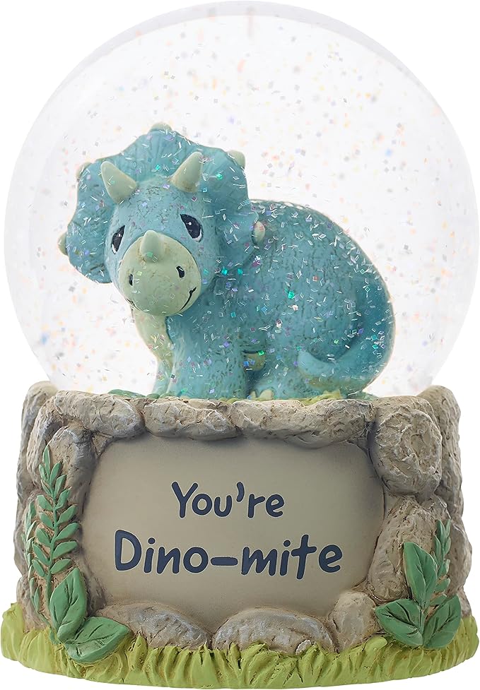 Precious Moments 223101 You’re Dino-mite Resin/Glass Musical Snow Globe