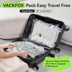 Vacuum Bags for Travel with USB and TYPE C Pump,vacuum seal travel bags,15 Pack Carry-on Size Compression Packing Bags for Luggage,Space Saver for Clothes and Clothing Travel（Green）