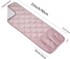 Brilliant Sunshine Pink Velvet Couch Sofa Armrest 5 Pockets Organizer, Slip Resistant Recliner Armchair Caddy, Washable Remote Controls Holder, Storage for Magazine, Tablet, iPad, 35×13", Silver Pink