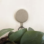 Haute Decor Attract Magnetic Wreath Hanger (Textured Silver) - Set of 2 Magnets - for 2 Metal Doors/Surfaces or 1 Single-Pane Glass Door/Window -Will not Work on Double-pane Glass or Thick Glass