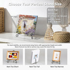 Artliving Plate Stands for Display, 5 Inch Black Iron Easel Plate Display Photo Holder Stand, Displays Picture Frames, Decorative Plates, Tablets and Art (2 pack)