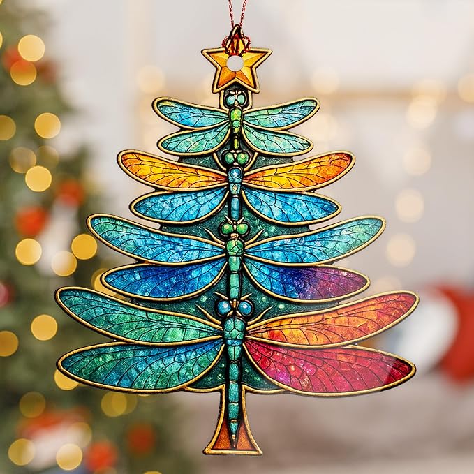 Christmas Women Gifts 2026 - Christmas Ornaments 2026 - Dragonfly Ornament - Dragonfly Gifts for Women - Christmas Women Decoration Ornaments