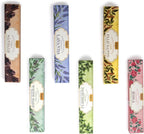 Tulasi Herbal Masala Incense Sticks Assorted/Variety Pack – 120 Hand Rolled Sticks, 6 Natural Scents | Sandalwood, Lavender, Patchouli, Palo Santo, White Sage | Aromatherapy