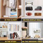 Clear Shoe Boxes Plastic Stackable ‌Shoe Cabinet‌ with Acrylic Magnetic Lids Drop Side Sneaker Display Case for Closet, Entryway, Fits Men's Shoes up to Size 12.5 (14.17''x10.62''x8.07'')