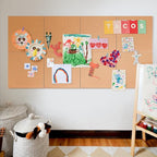 Square Cork Bulletin Board Tiles - SVOPY 8Pack Extra Thick 12x12 Inches Cork Board Tiles for Wall for Home Office Decor, Cork Sheet,School Message Board and Decorative Display Boards